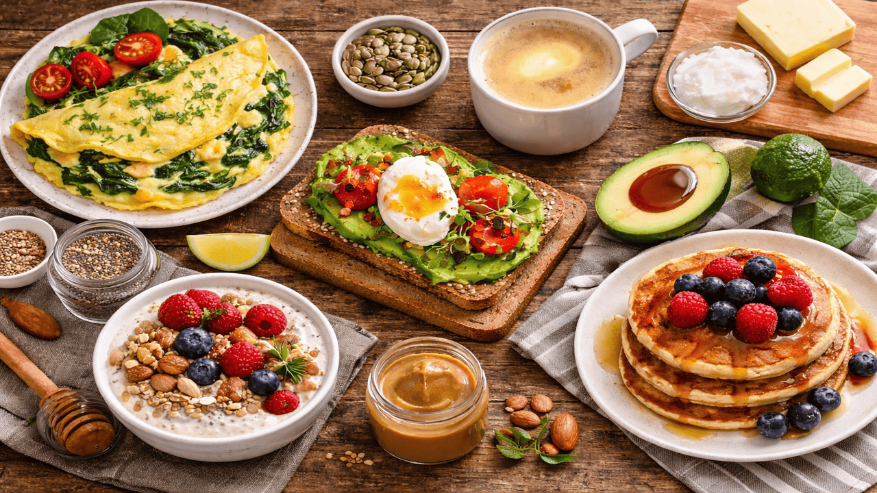 cafe da manhã low carb