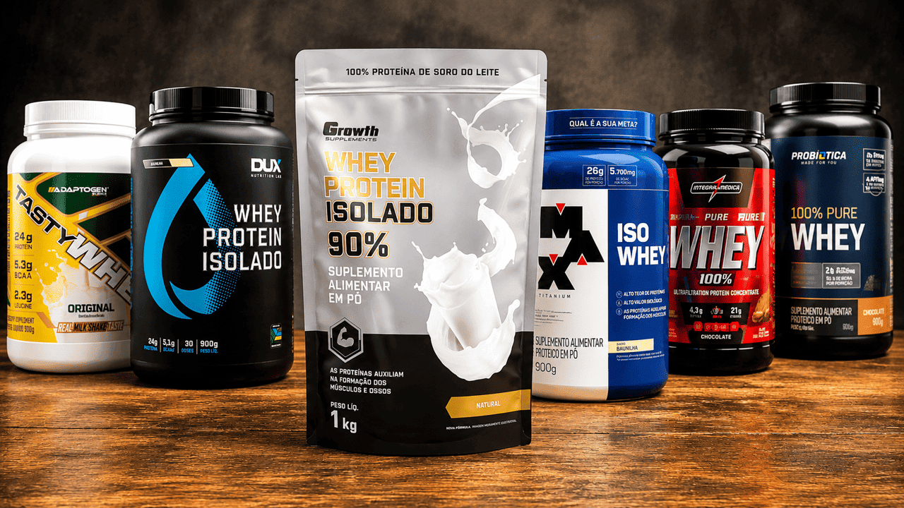 Os melhores whey protein com menos carboidrato do mercado em 2026